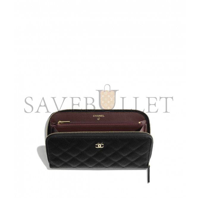 Ch*el classic long zipped wallet gold hardware   ap0242 y01864 c3906 （19.5*10.5*2cm）