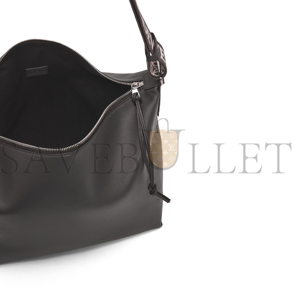 loewe cubi crossbody bag in S*pple smooth calfskin and jacquard (44*30*18cm)