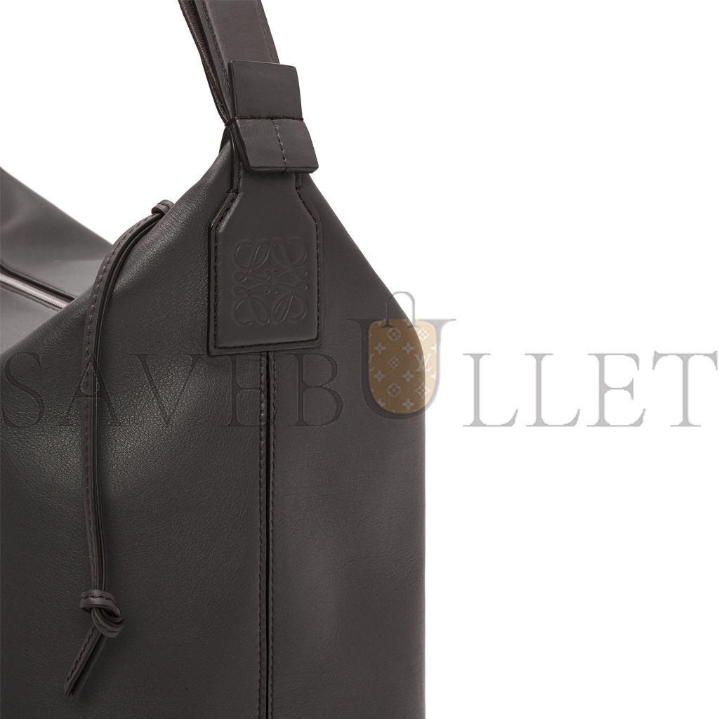 loewe cubi crossbody bag in S*pple smooth calfskin and jacquard (44*30*18cm)