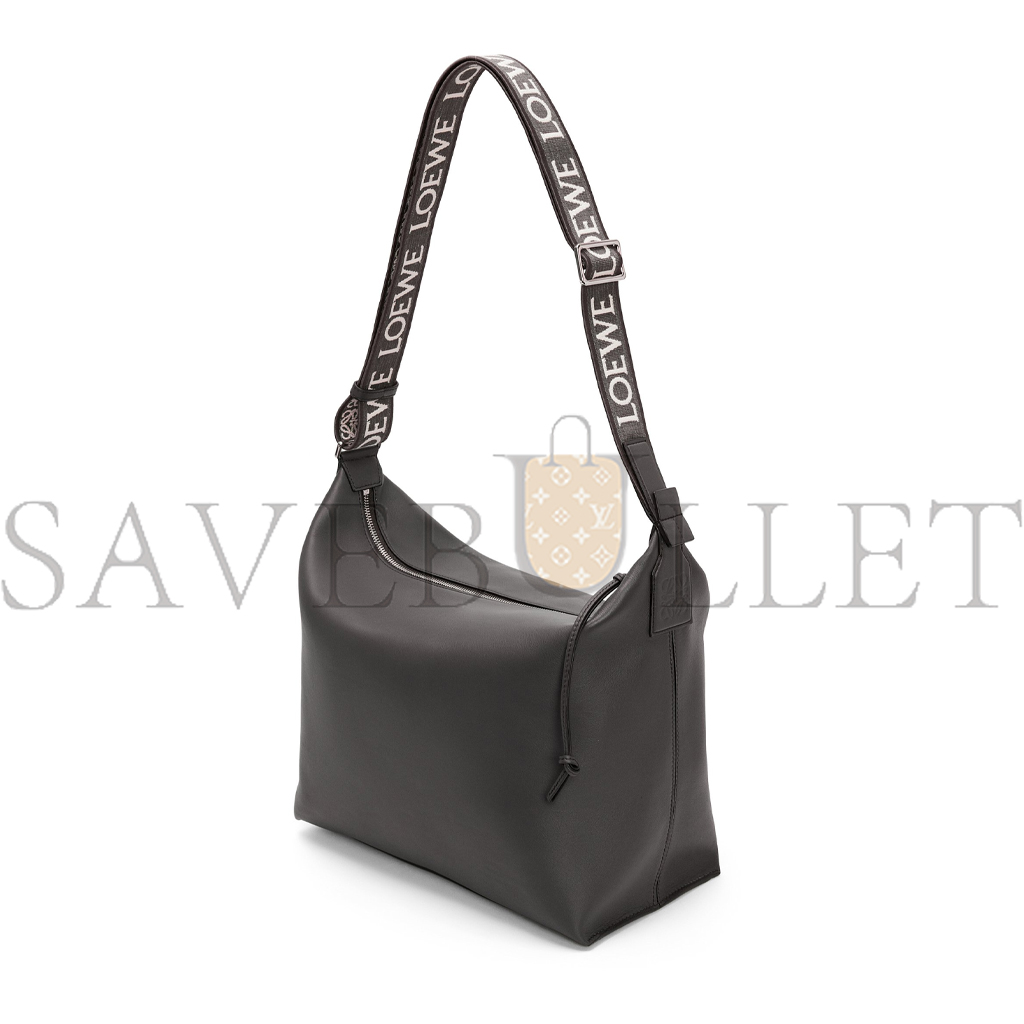 loewe cubi crossbody bag in S*pple smooth calfskin and jacquard (44*30*18cm)