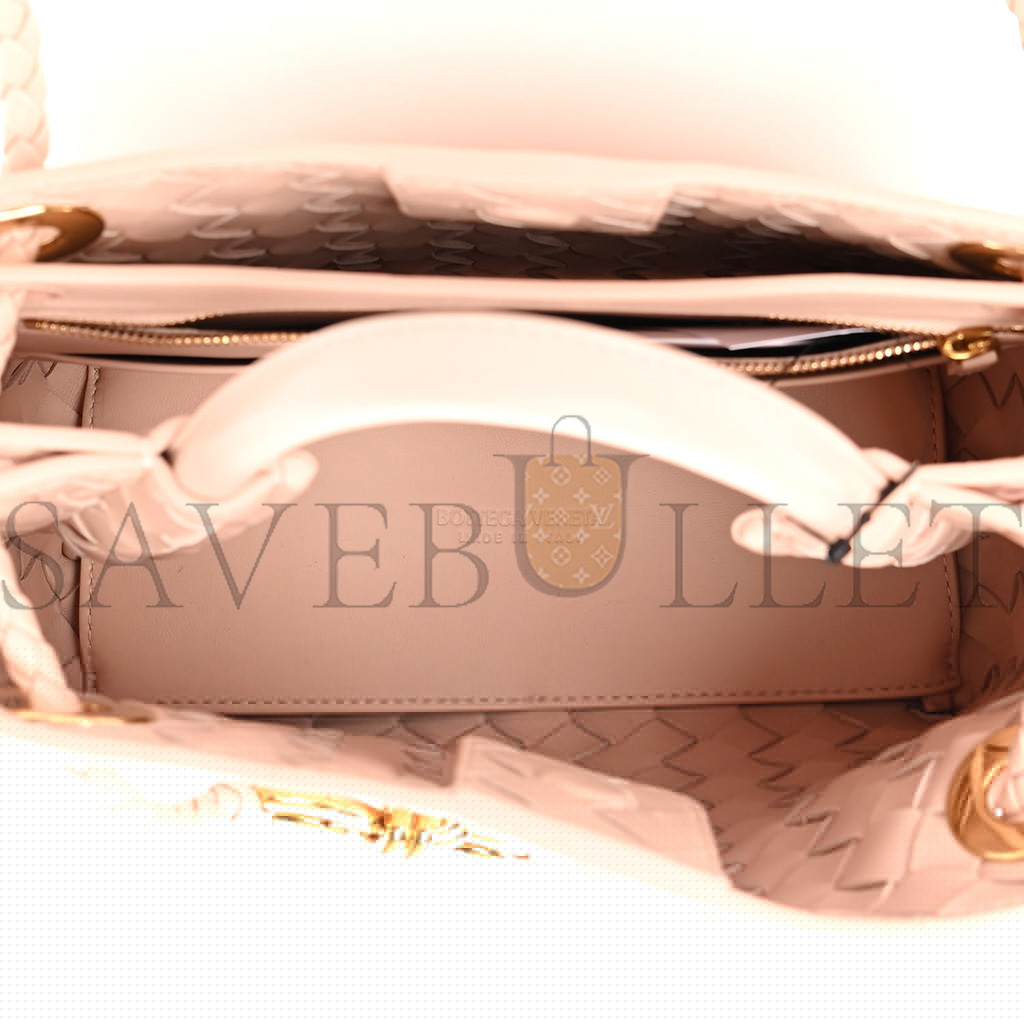 bo*te*ga Ve*ne*ta nappa intrecciato small andiamo shoulder bag nude  (25*20*10cm)