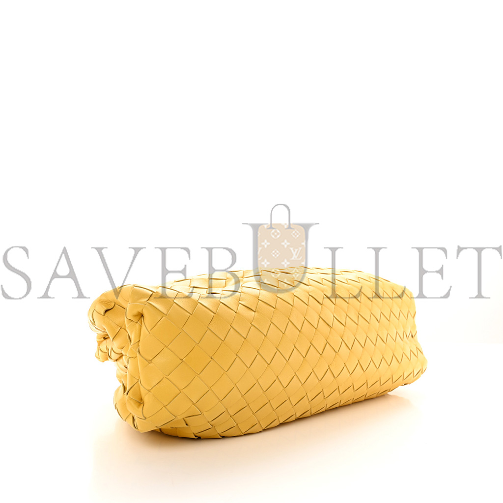 bo*te*ga Ve*ne*ta nappa maxi intrecciato the pouch oversized clutch corn  (38*21*8cm)