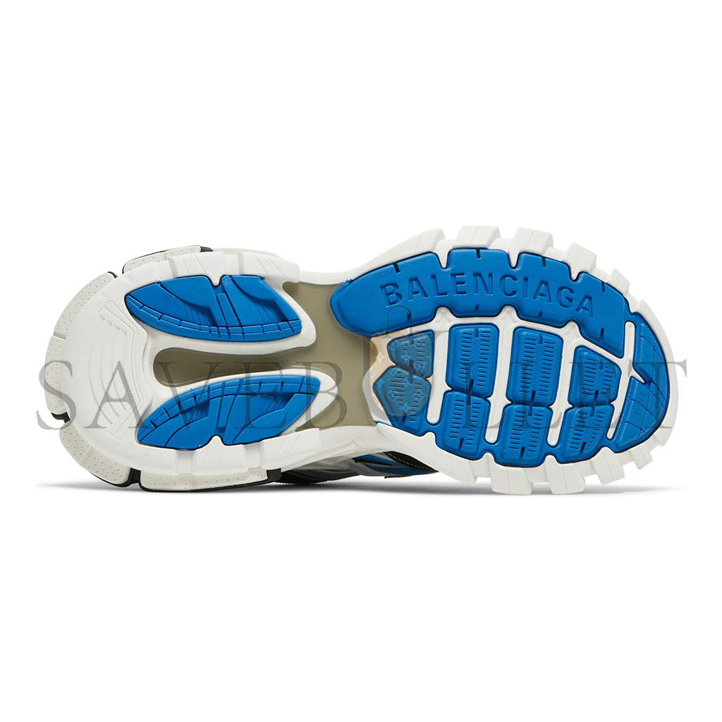 Ba*len*cia*ga white & blue track 2.0 sneakers 568615w3gc29203