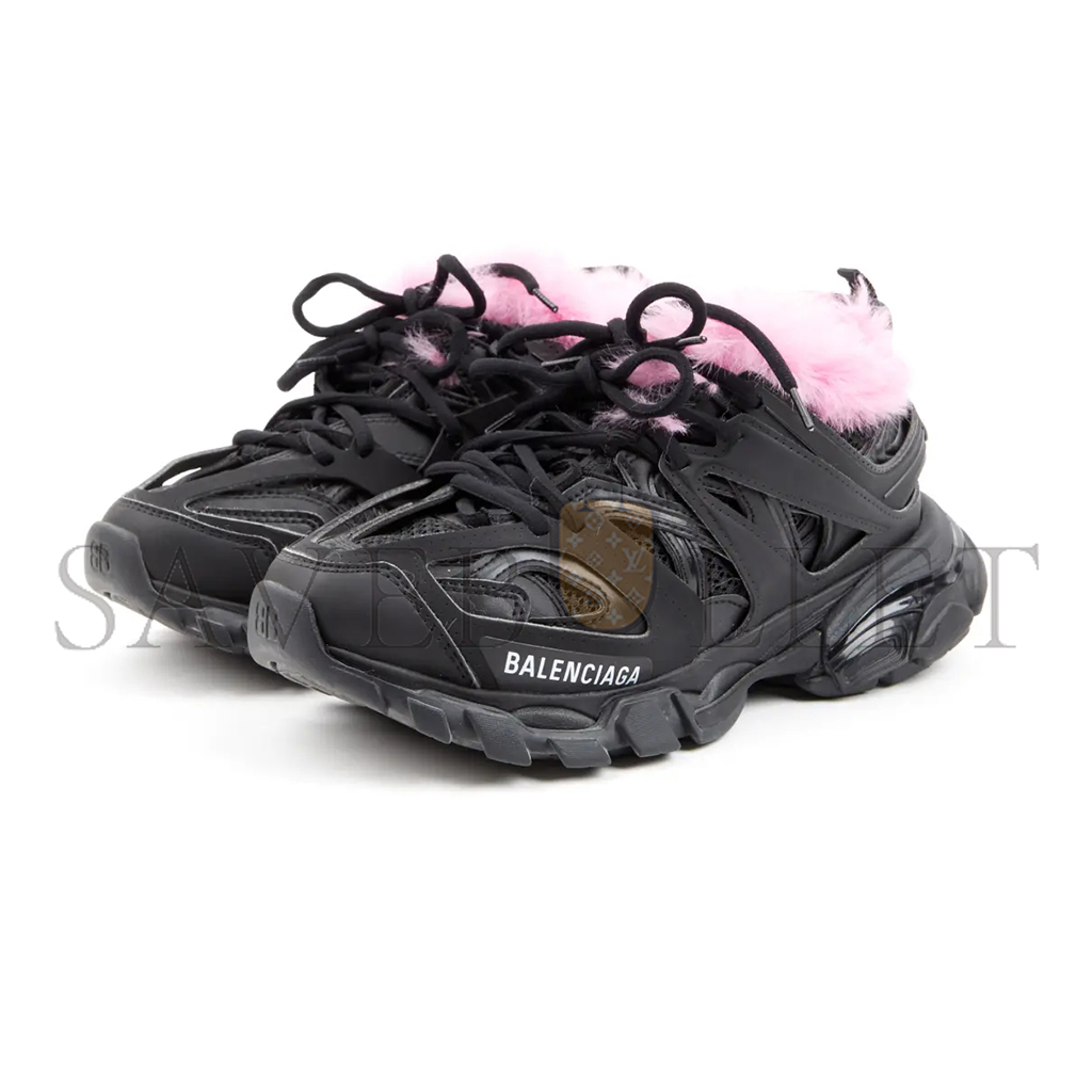 Ba*len*cia*ga track faux fur trainers 668555w3cq61050