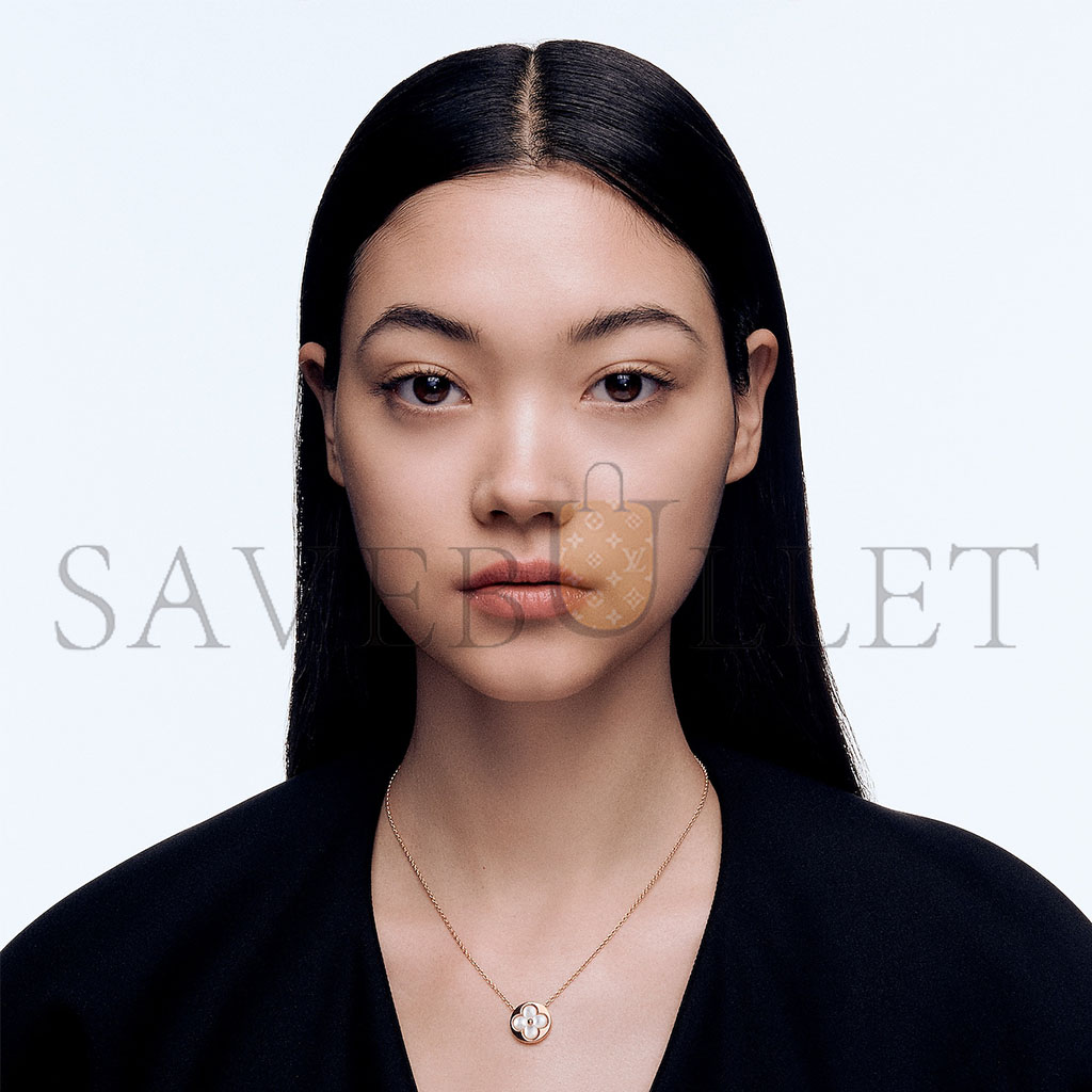 l**is V*t*n colour blossom sun pendant, pink gold and white mother-of-pearl q93520