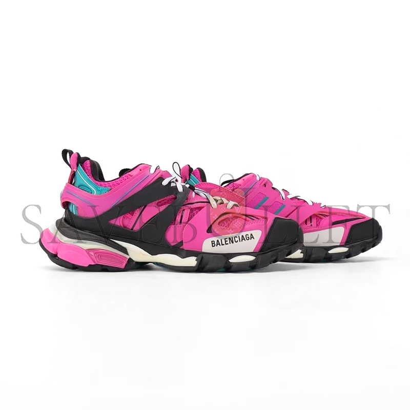Ba*len*cia*ga  mesh fabric womens track sneakers pink black 542436w2la12048