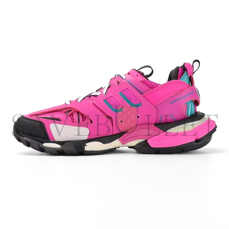 Ba*len*cia*ga  mesh fabric womens track sneakers pink black 542436w2la12048