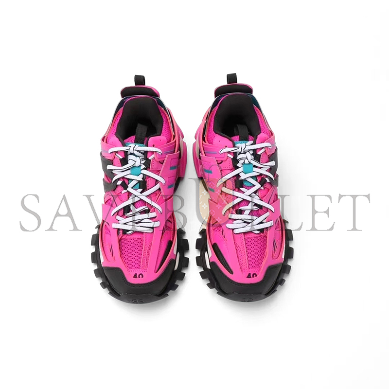 Ba*len*cia*ga  mesh fabric womens track sneakers pink black 542436w2la12048