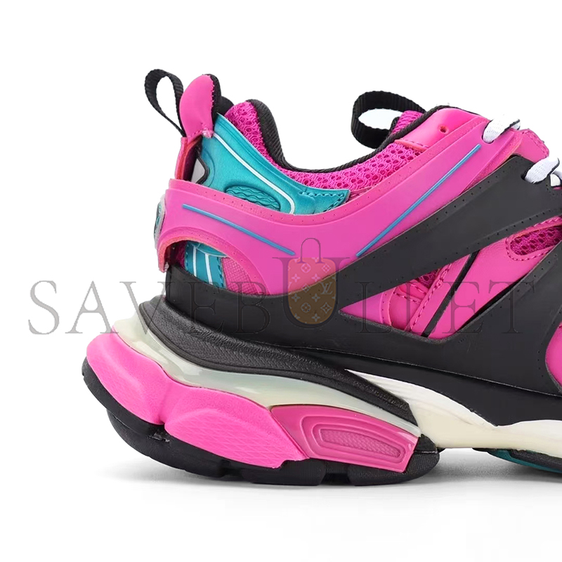Ba*len*cia*ga  mesh fabric womens track sneakers pink black 542436w2la12048