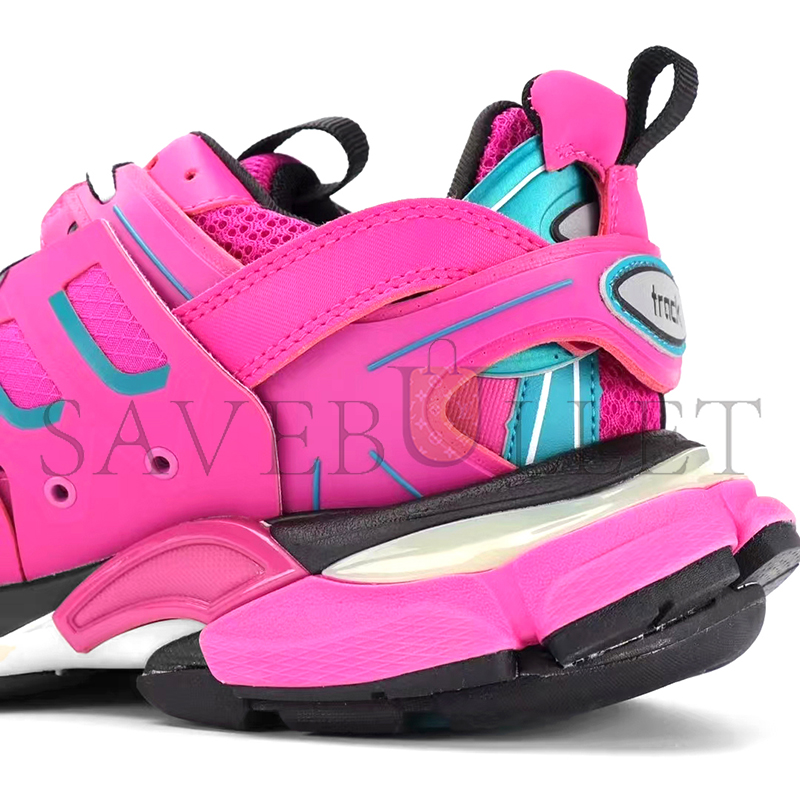 Ba*len*cia*ga  mesh fabric womens track sneakers pink black 542436w2la12048