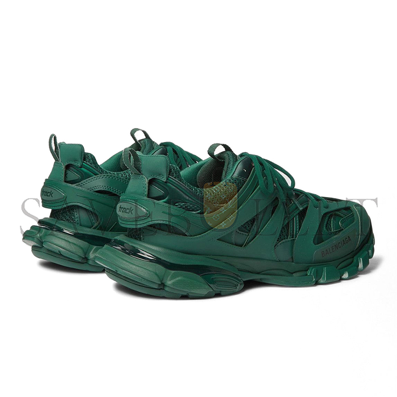 Ba*len*cia*ga track nylon, mesh and rubber sneakers green 542023w2la13004