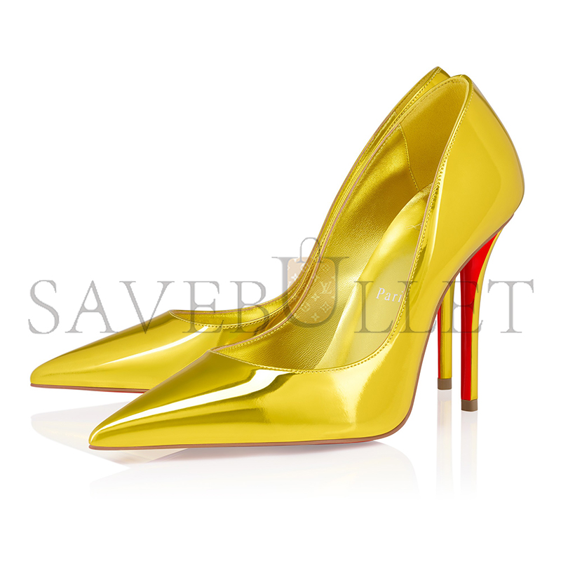 Ch**an louboutin miss z 100 mm pumps-laminated calf leather-delight-women 1250650y448