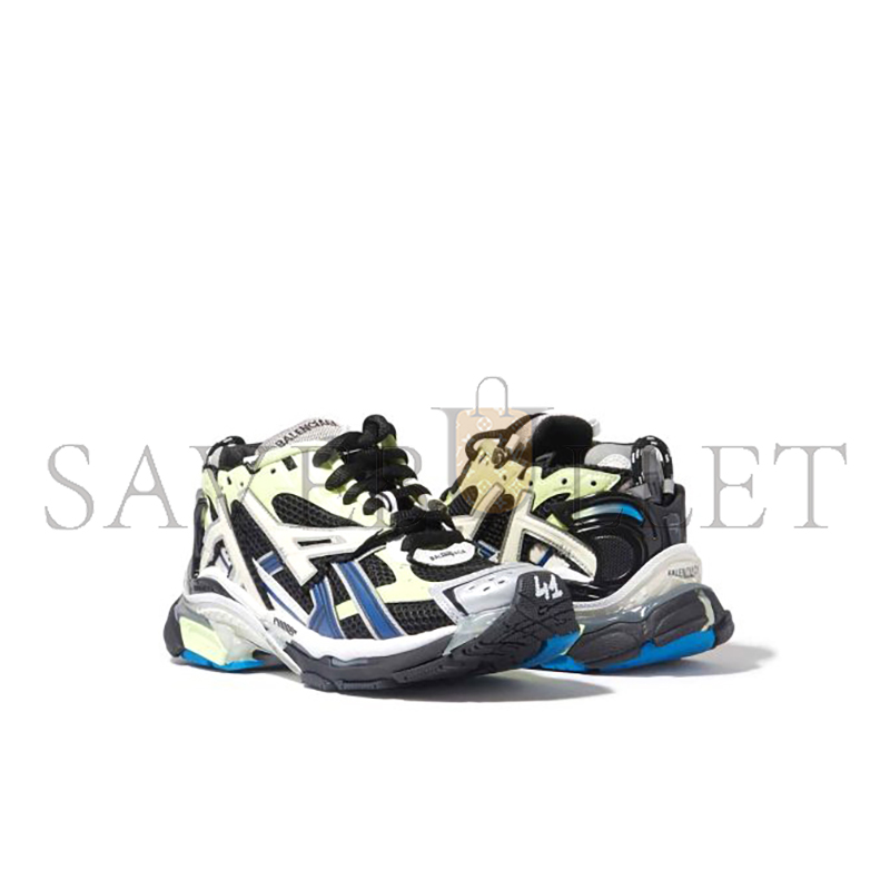 Ba*len*cia*ga runner sneakers grey black green 677403w1rc60203