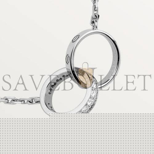 CARTIER LOVE NECKLACE, DIAMONDS  B7013700