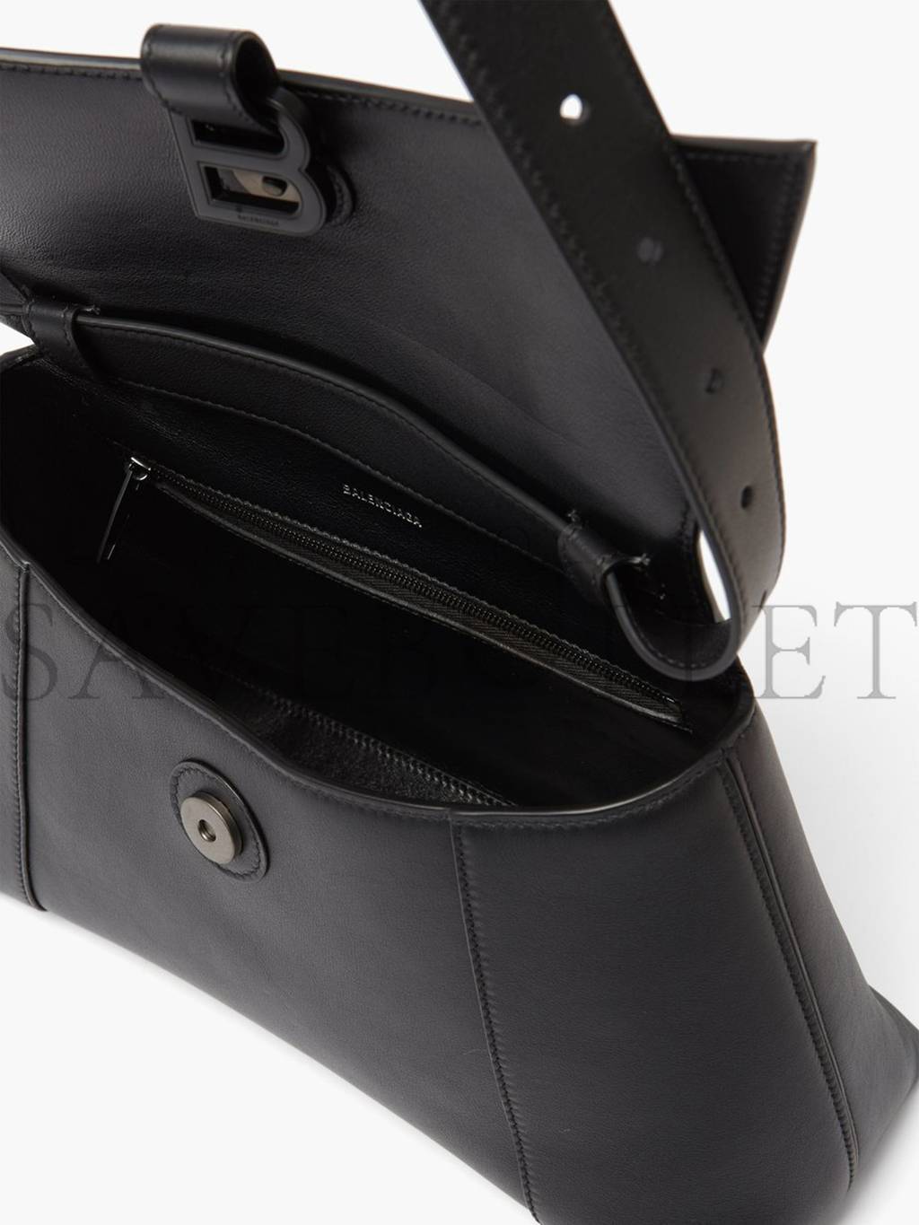 Ba*len*cia*ga black hourglass s leather bag  matchesfashion us (29*17.8*10.5cm)