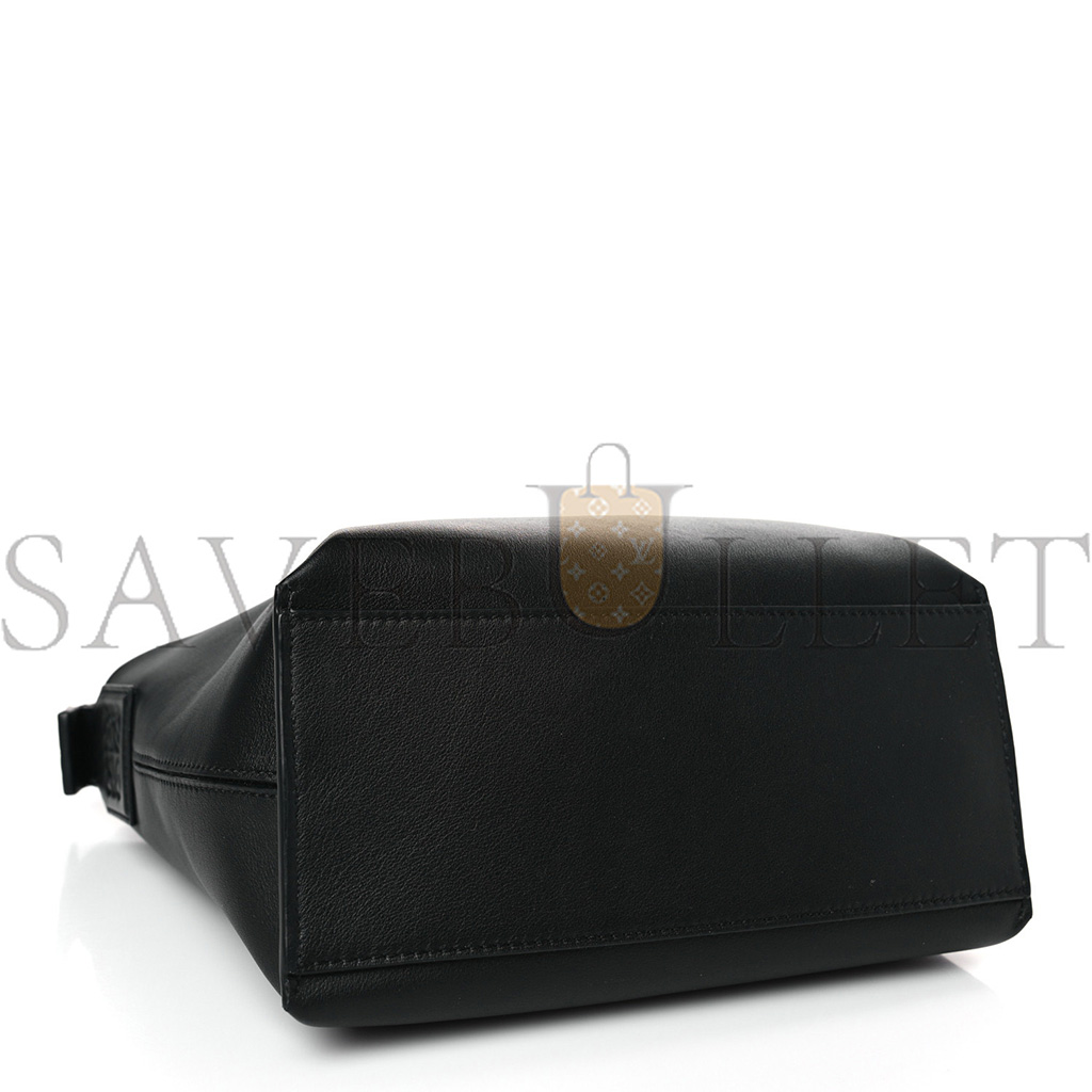 loewe S*pple smooth calfskin jacquard small cubi bag black (23*21*11cm)