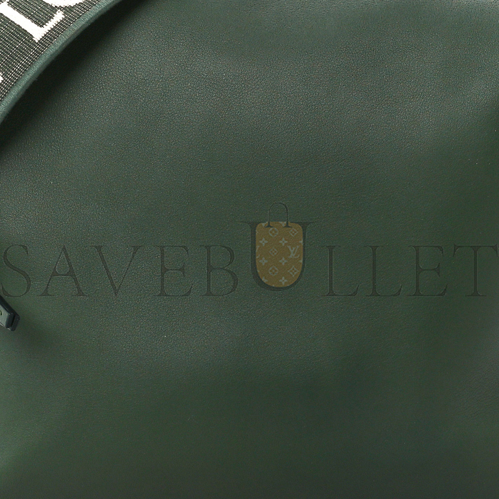 loewe S*pple smooth calfskin jacquard cubi crossbody bag green (33*29*17cm)