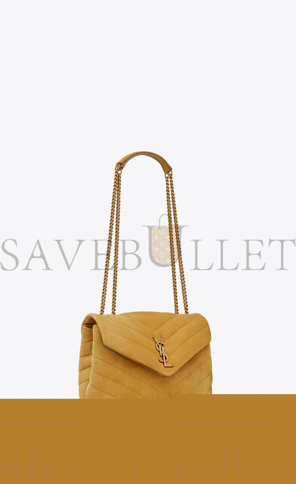 YSL LOULOU SMALL CHAIN BAG IN QUILTED &QUOT;Y&QUOT; SUEDE 4946991U8677314 (23*17*9cm)