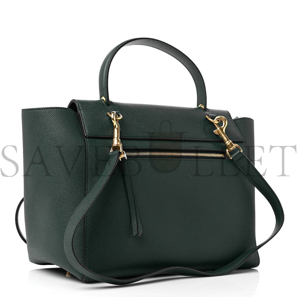 Ce**e grained calfskin mini belt bag amazone (28*22*17cm)