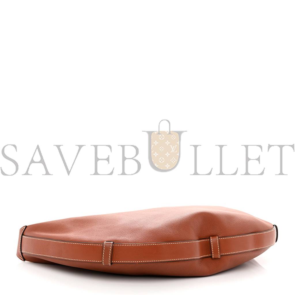 ce**e S*pple calfskin medium strap leandre shoulder bag brown (44*27*3cm)