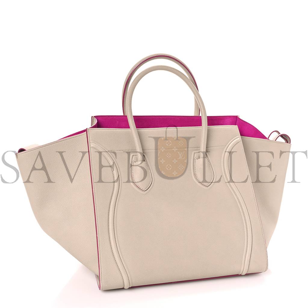 Ce**e baby grained calfskin medium phantom luggage beige (30*28*25cm)